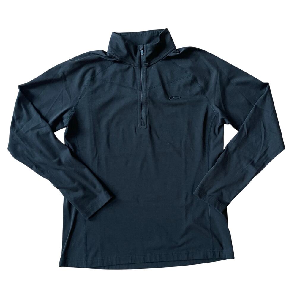 KJUS Men’s Trace Midlayer Half-Zip Pullover Black 50/M